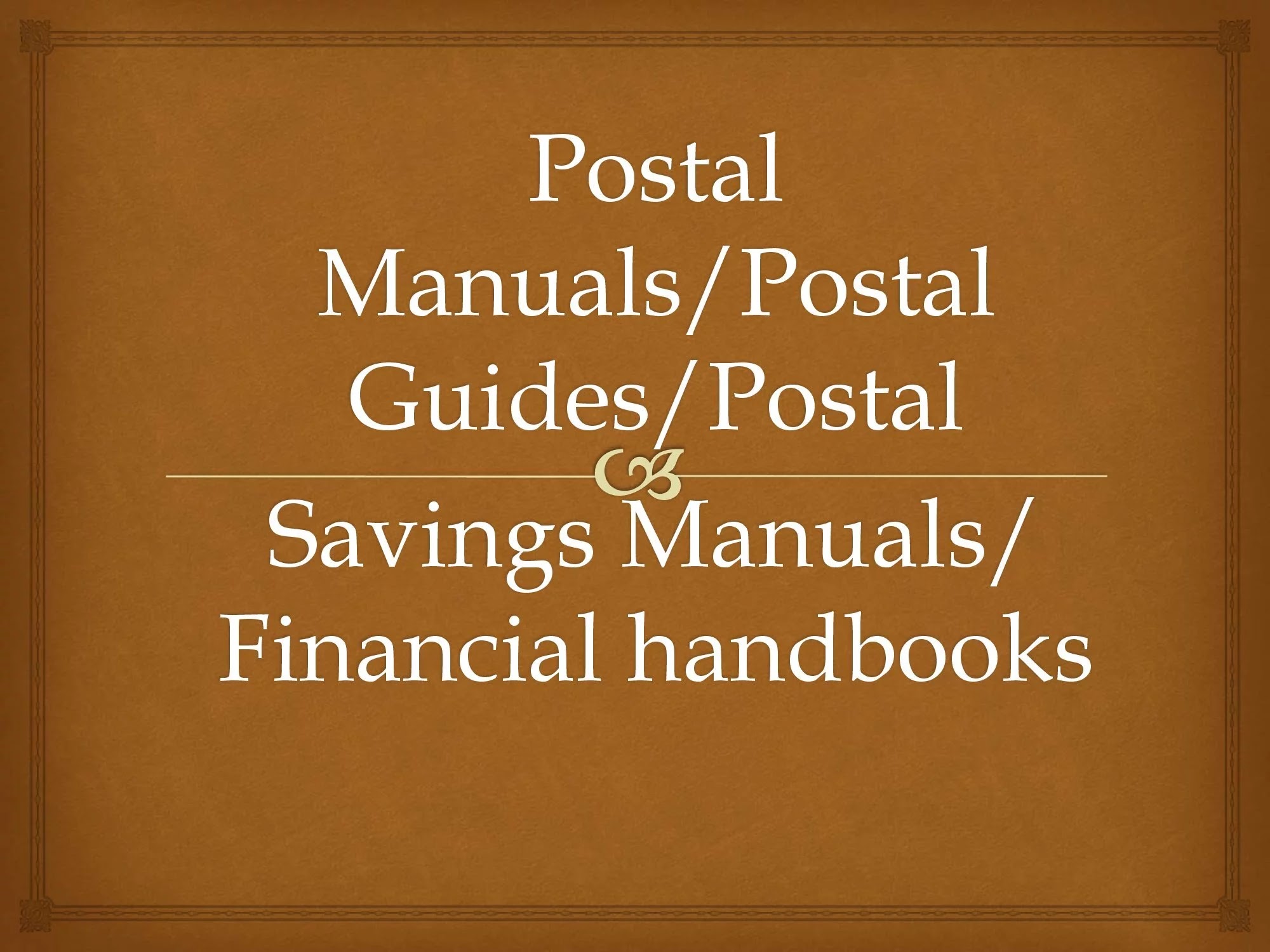 Postal Manuals of India Post | All Postal Manuals/Hand Books/Guides at One  Place | Brief Information about postal manuals and postal guides | Useful  for Postal Exams - Postalstudy | Post Office