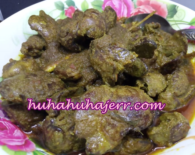 Resepi rendang hijau ayam kampung