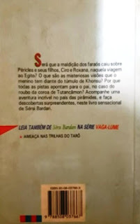 A maldição do tesouro do Faraó | Sérsi Bardari | Editora: Ática | São Paulo-SP | Coleção: Vaga-Lume | 1993 - 1998 | ISBN: 85-08-03766-X | Capa: Daniel Muñoz (ilustração) | Capa: Ary Almeida Normanha (leiaute) | Ilustrações: Daniel Muñoz |