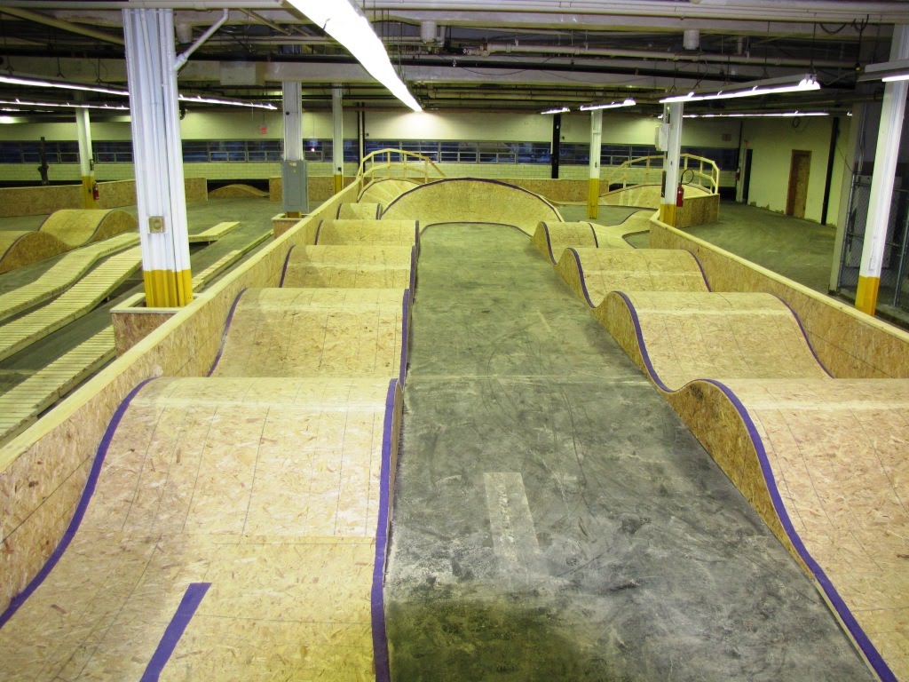 wooden pump track