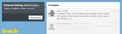 cara membuat twitter - selamat datang