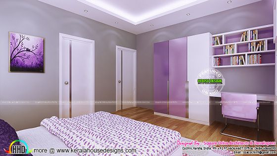 Girl bedroom interior