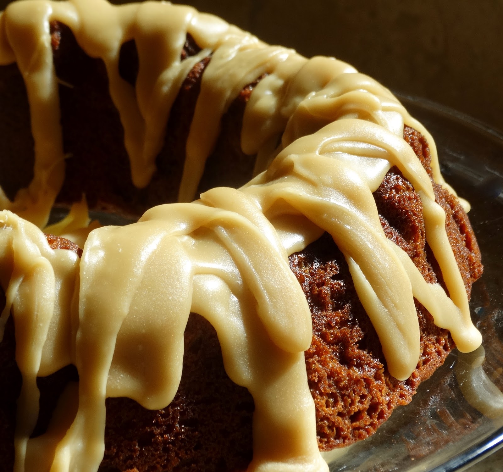 ...a quiet life... Ginger cake with caramel icing