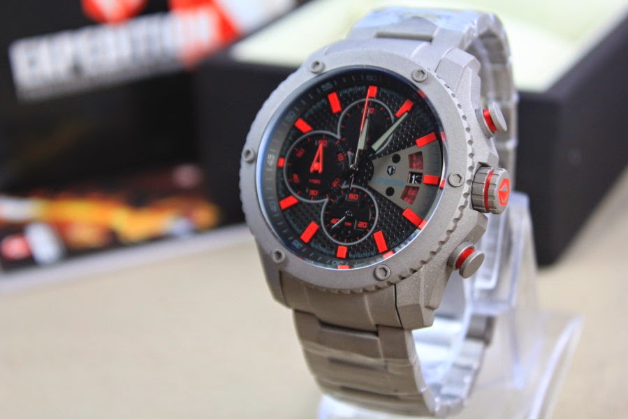 JAM TANGAN EXPEDITION E6627 GREY RED ORIGINAL Warung Jam Jogja