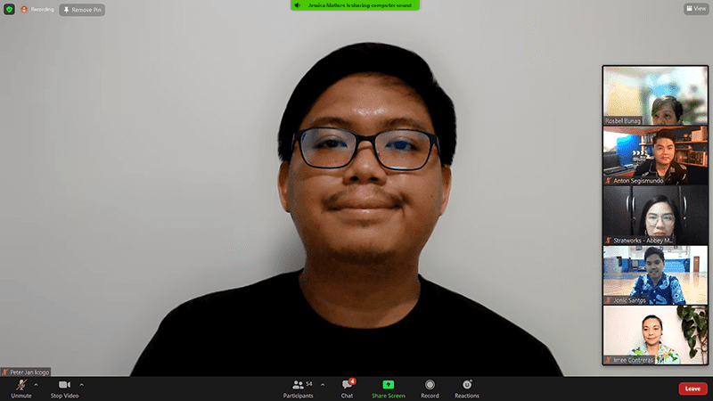 Zoom call screenshot Zoom call screenshot
