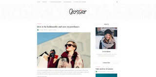 glossier blogger template