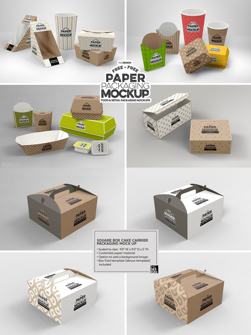 CM - Square Cake Carrier Packaging Mockup 987200 2 Square Cake Carrier Packaging Mockup 987200 Free