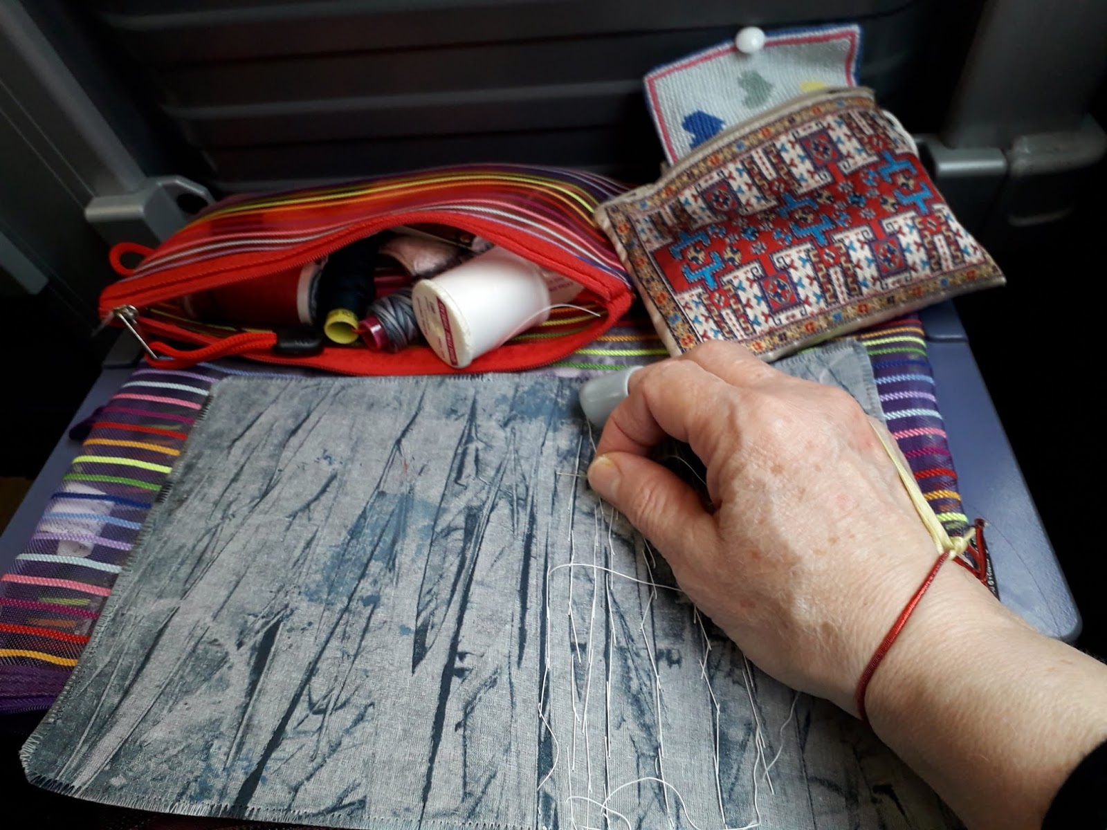 magsramsay: Sketchbook Project V14 : Thread Trails ( making pages)