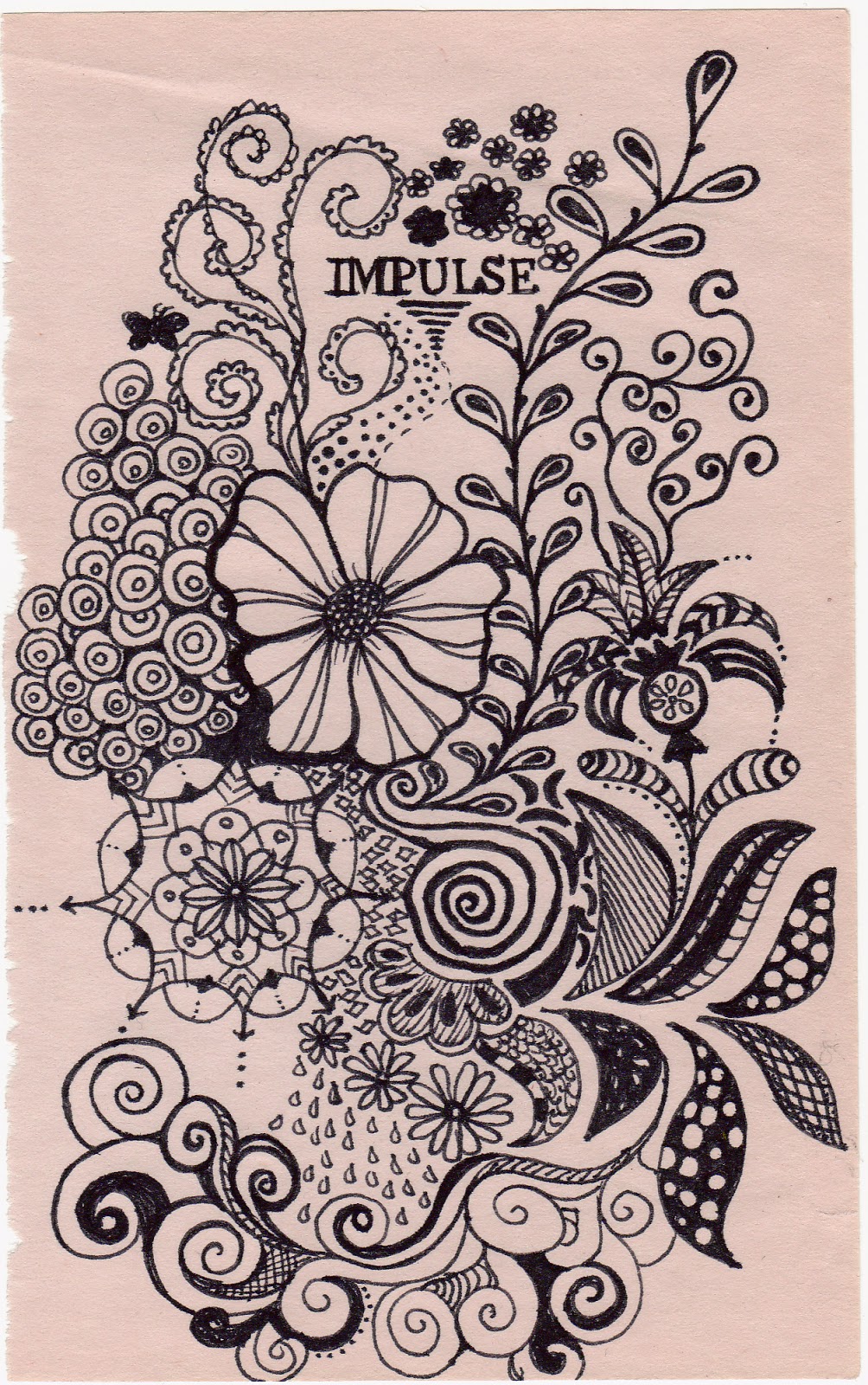 Easy doodle flower - plestone