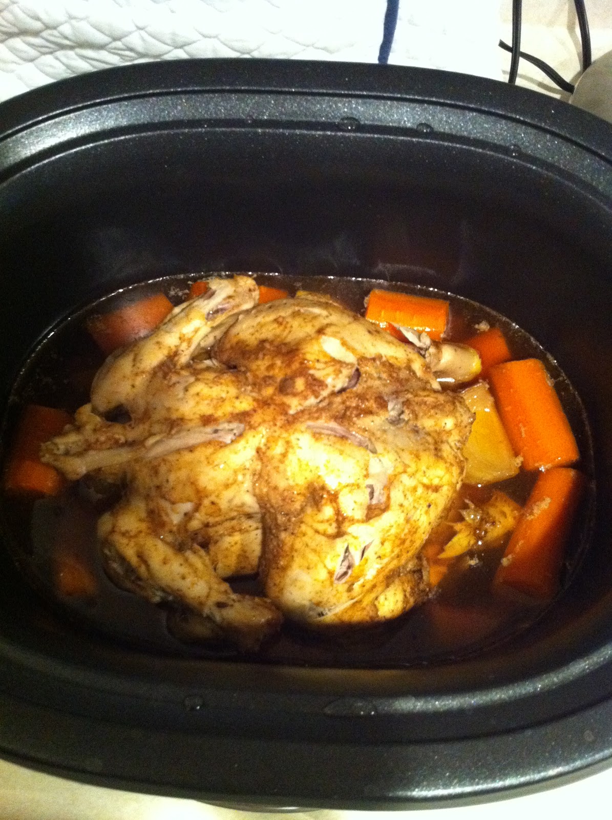 The Cookery Nookery Slow Cooker Roast Chicken with Gravy