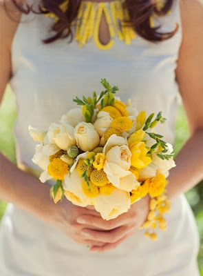 Yellow Wedding Flowers Details