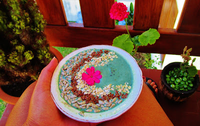 Smootjie Parfait de Spirulina, Chia e Sementes