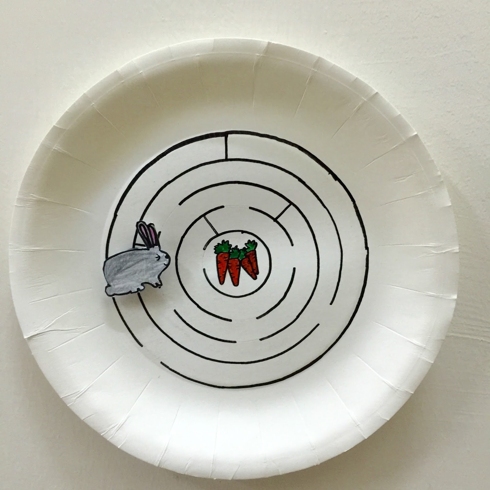 my lovely motherhood Paper Plate Maze