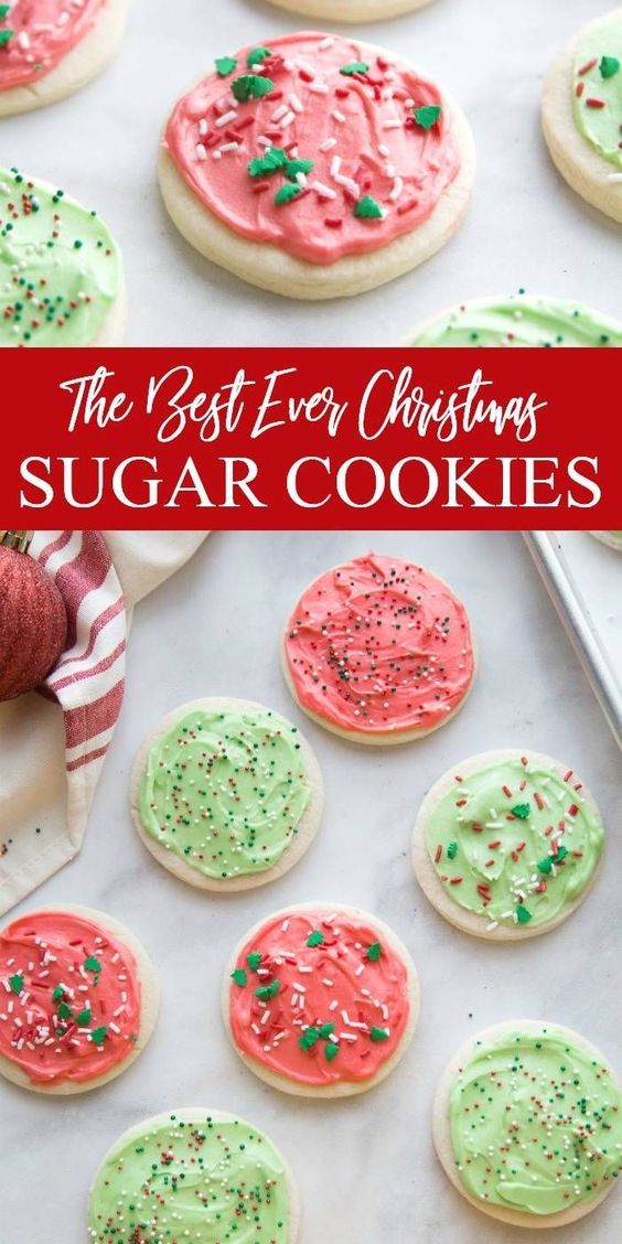 Christmas sugar cookies (easy to make!) Best Christmas Cookies Sugar Free - 10 Christmas Cookies That Won't