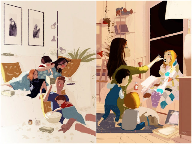 Σκίτσα αφιερωμένα στη μητέρα