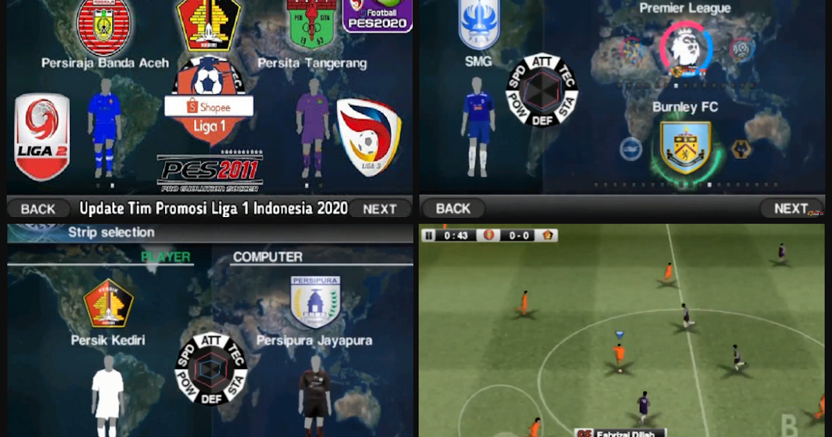 Download Pes 2011 Mod 2020 Apk Update Shopee League 1 Promotion Team Android