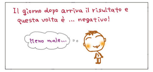 Il giorno dopo arriva il risultato e questa volta è... negativo! Meno male...