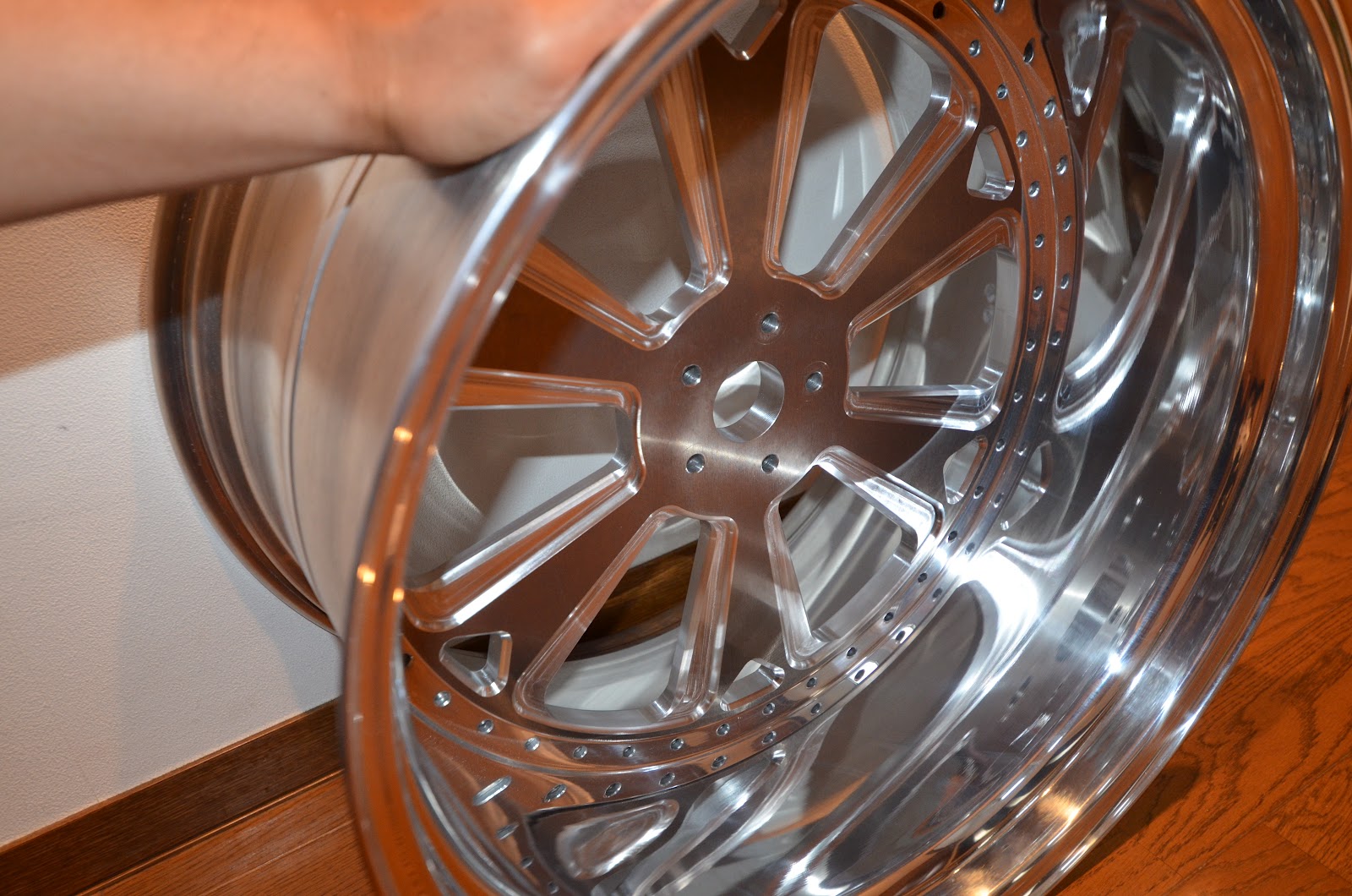 VERONIKA BLOG: almi 3 piece wheel Of the trial 3ピースホイール試し加工