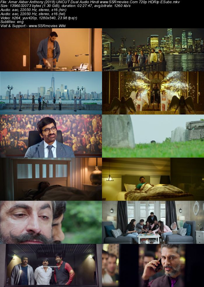 Amar Akbar Anthony (2018) UNCUT Dual Audio Hindi 480p HDRip x264 Movie Download