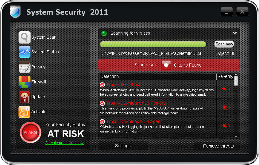 System virus. Антивирус. Скриншот секьюрити Троян. Antivirus System Pro. ОС WS 2012 Интерфейс.