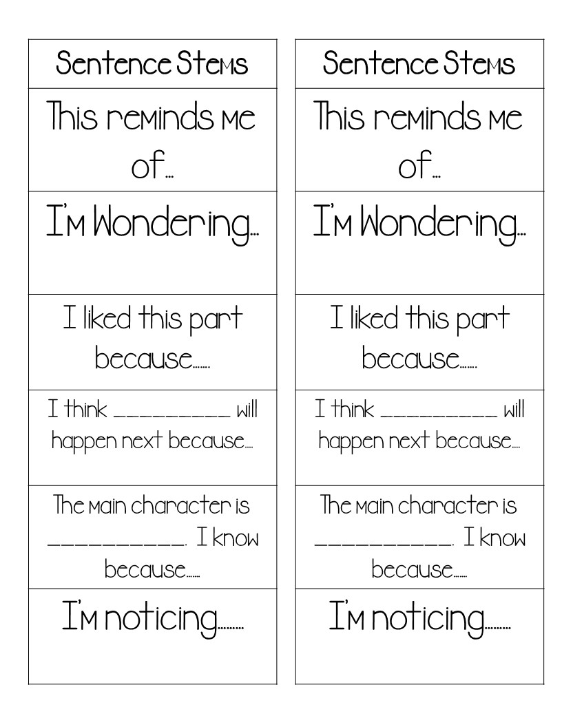 Teach Jane Teach Partner Talk Bookmarks