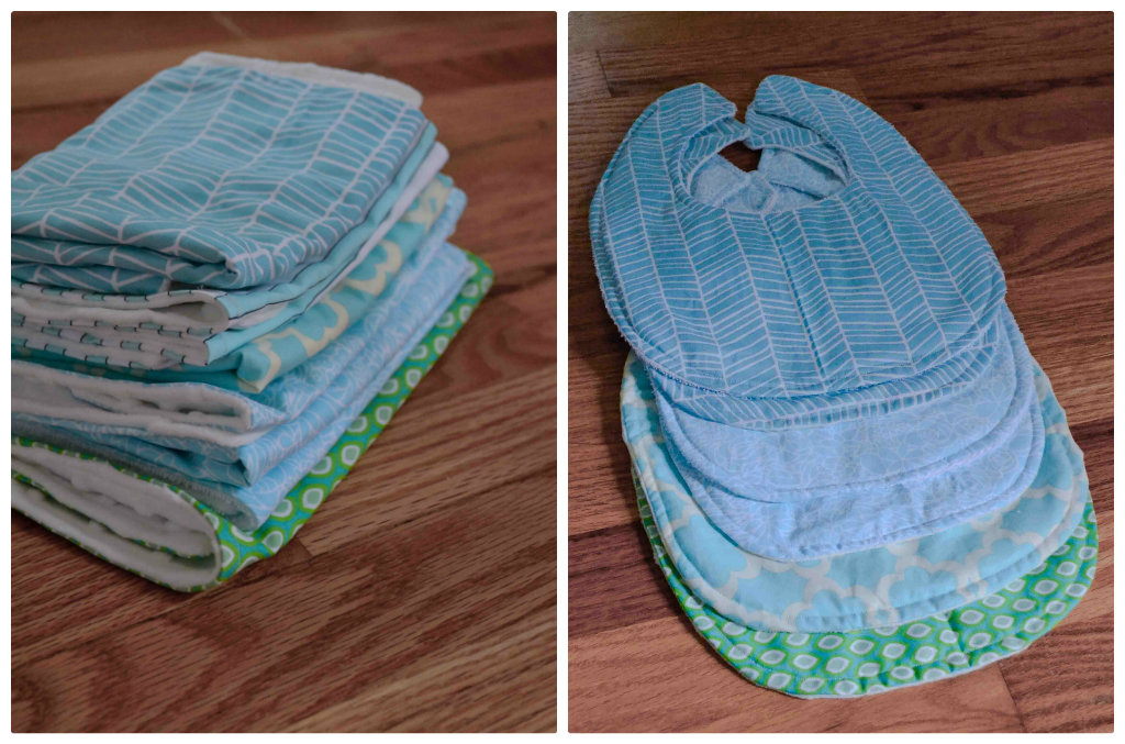 Little and Lovely DIY Bibs & Burp Cloths (and a great pillow tutorial