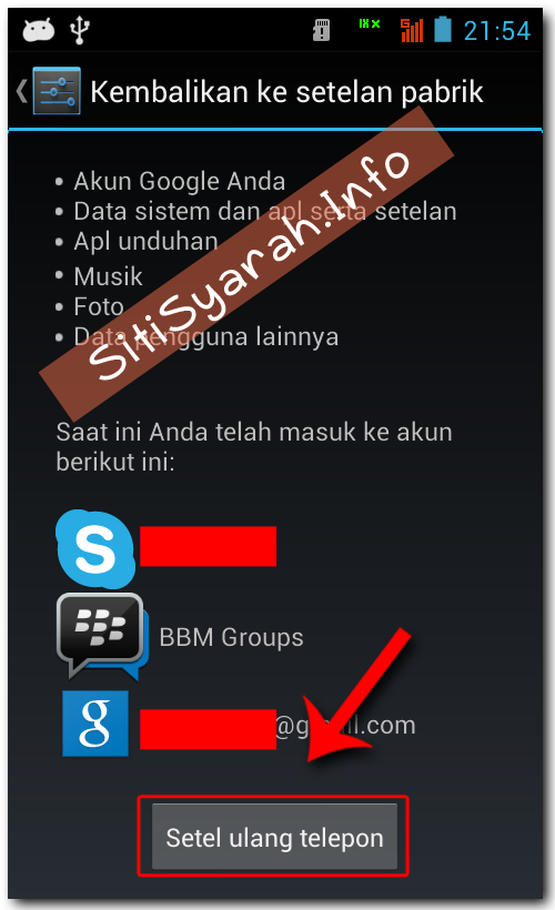 Cara Format Android