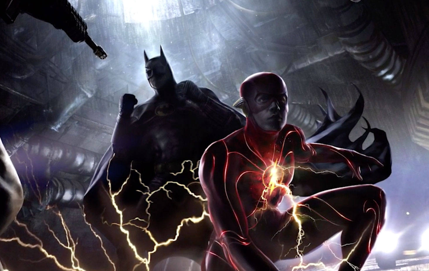 The Flash junto al Batman de Michael Keaton