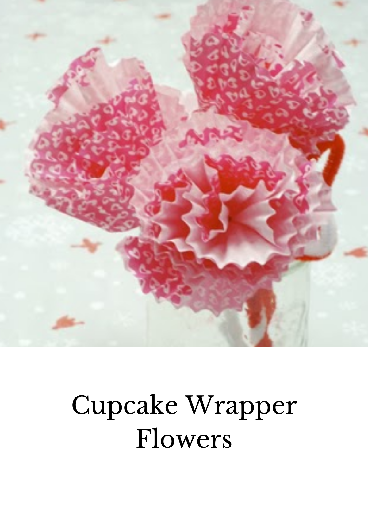 cupcake wrapper flower