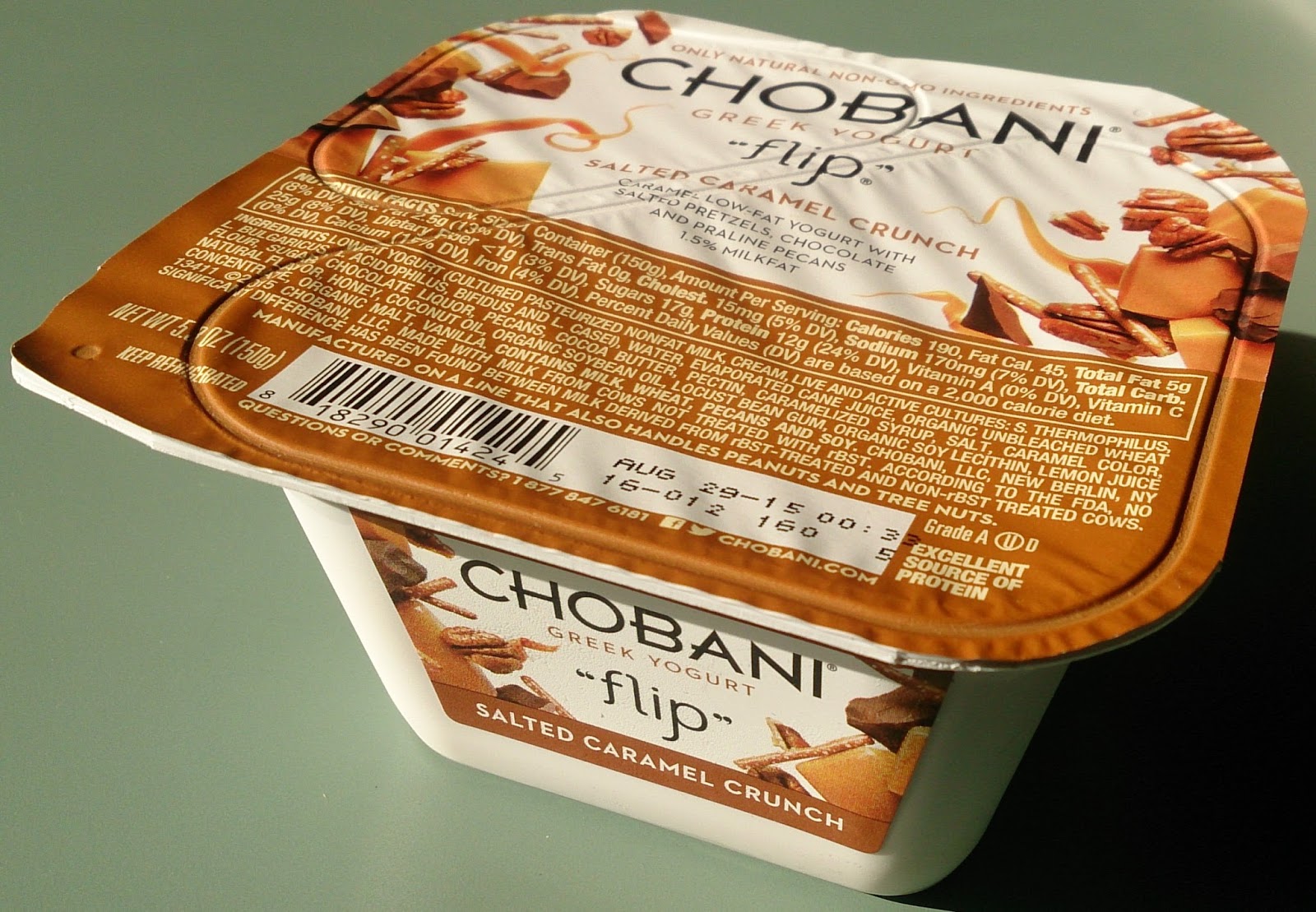Chwile zasłodzenia Chobani Greek Yogurt "flip" Salted Caramel Crunch
