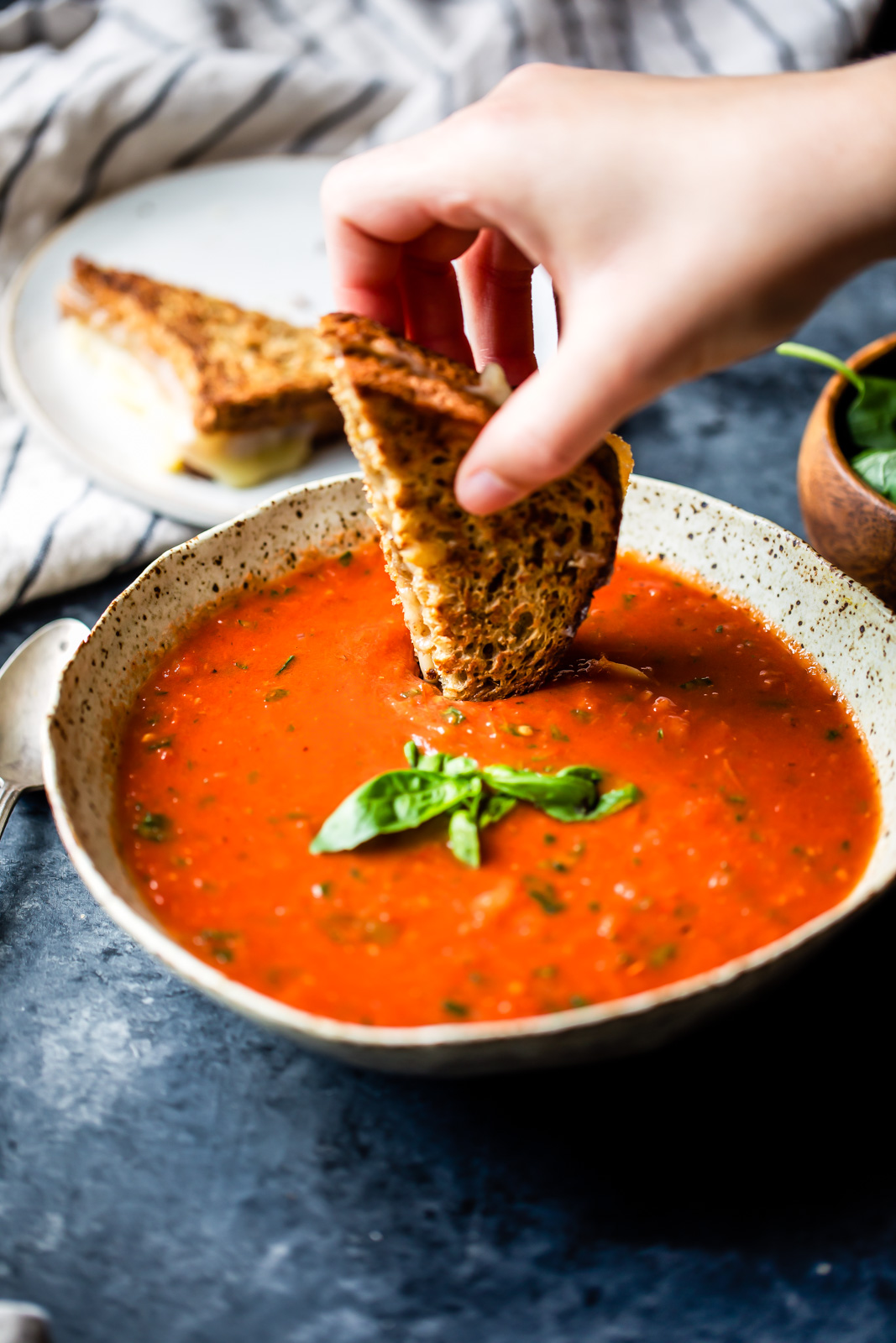 Homemade Roasted Tomato Basil Soup - INSPIRED RECIPE