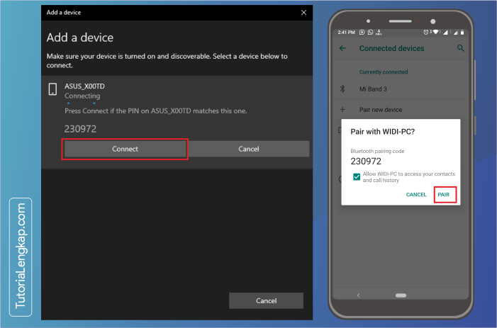 tutorialengkap 5 Cara Menghubungkan Smartphone Sebagai Perangkat Bluetooth Pada Windows 10