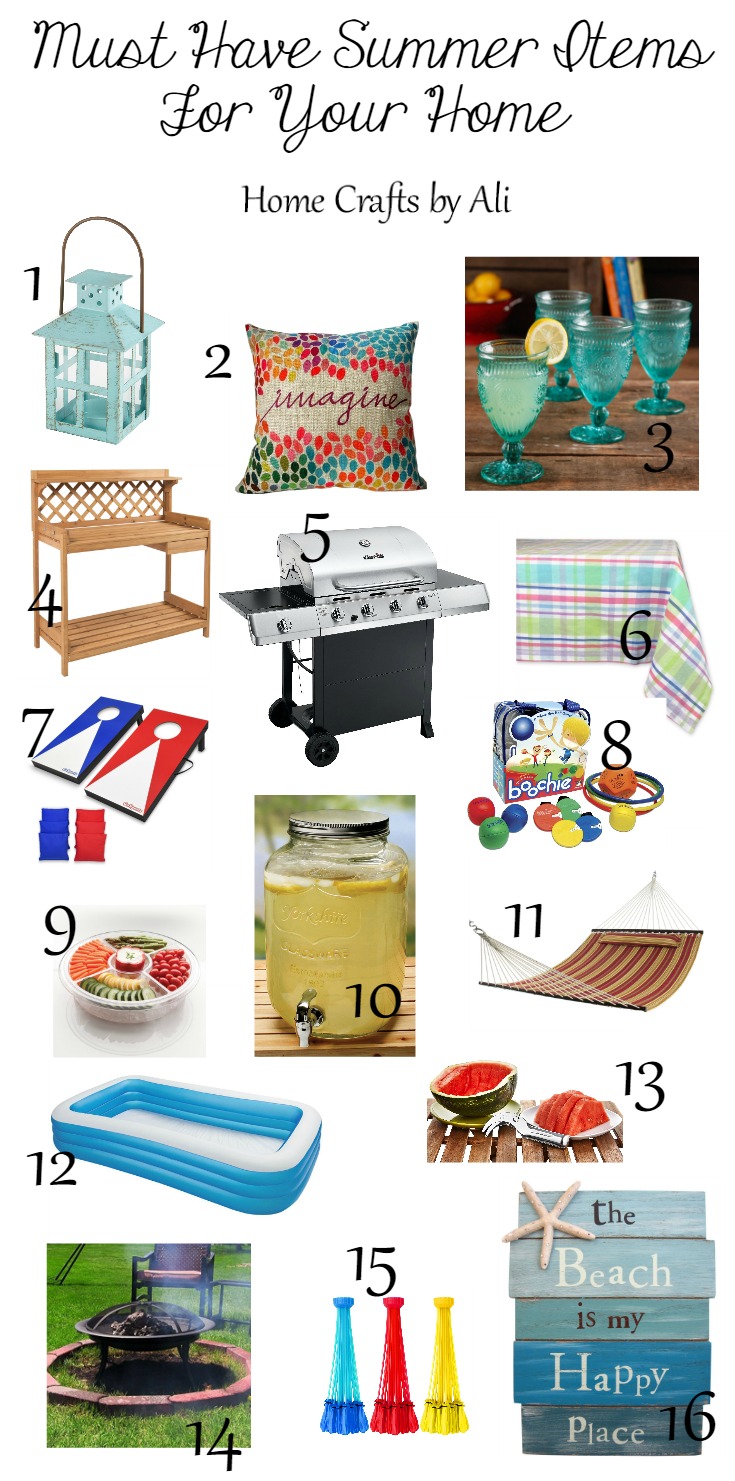 Must Have Summer Items For Your Home Home Crafts by Ali