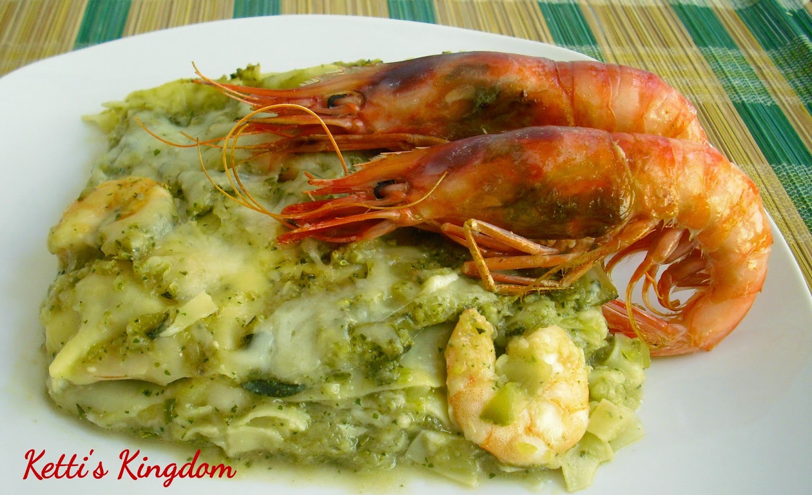 Ketti'sKingdom... LASAGNE CON ZUCCHINE GAMBERONI E PESTO