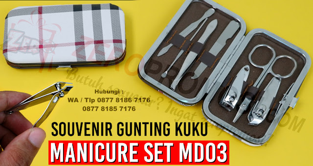 Manicure Set MD 03, Souvenir Gunting Kuku, Merchandise Manicure Set di Tangerang