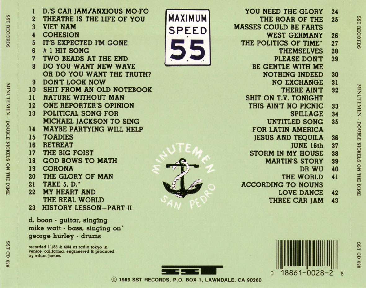 midiscodemisemana MINUTEMEN Double Nickels on the Dime (1984)