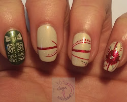 christmas nails nail gift days nailsmag daysofnailartnl nailartgallery painted paint december larger