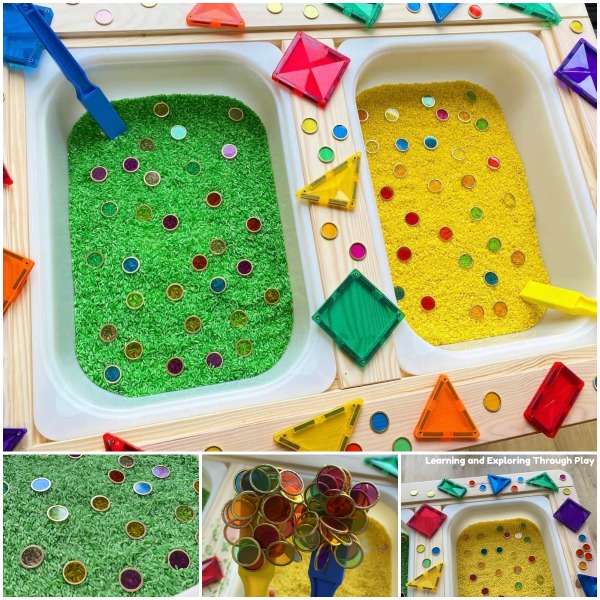 Learning and Exploring Through Play Wands and Chips Sensory Play