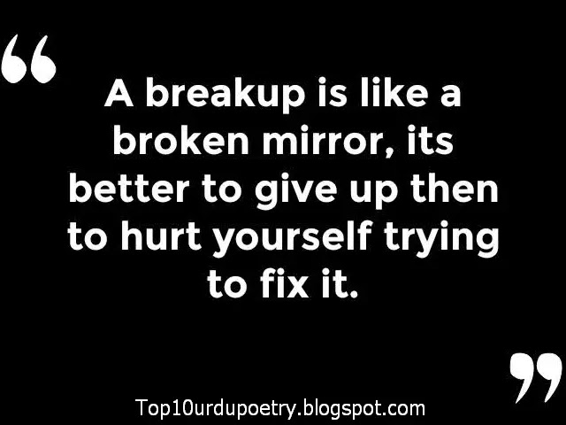 breakup poetry quotes status in english