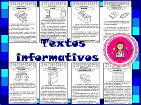 Textos informativos-objetos escolares