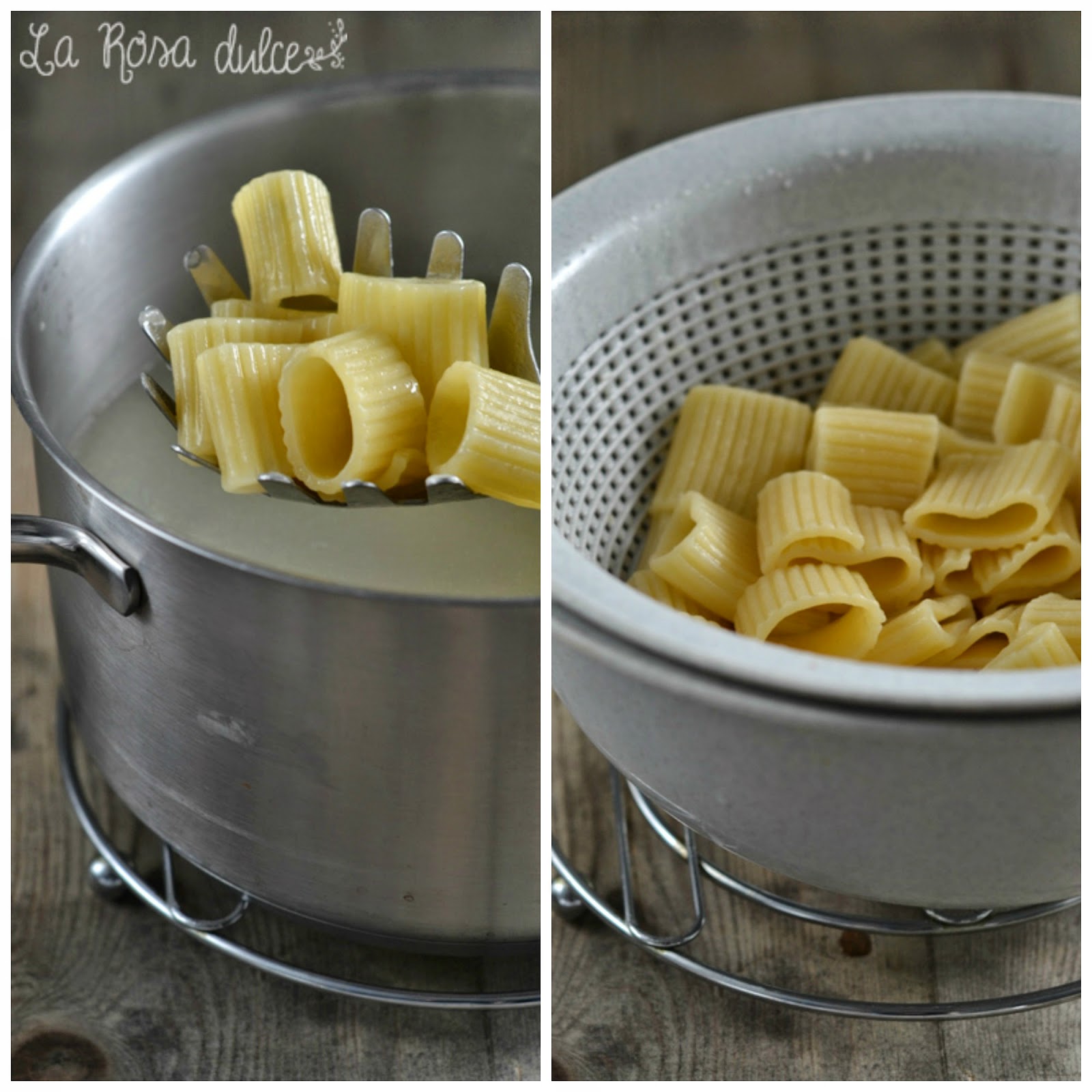 Pastel de paccheri sin lactosa