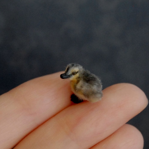 23-Mallard-Duckling-ReveMiniatures-Miniature-Animal-Sculptures-that-fit-on-your-Hand-www-designstack-co