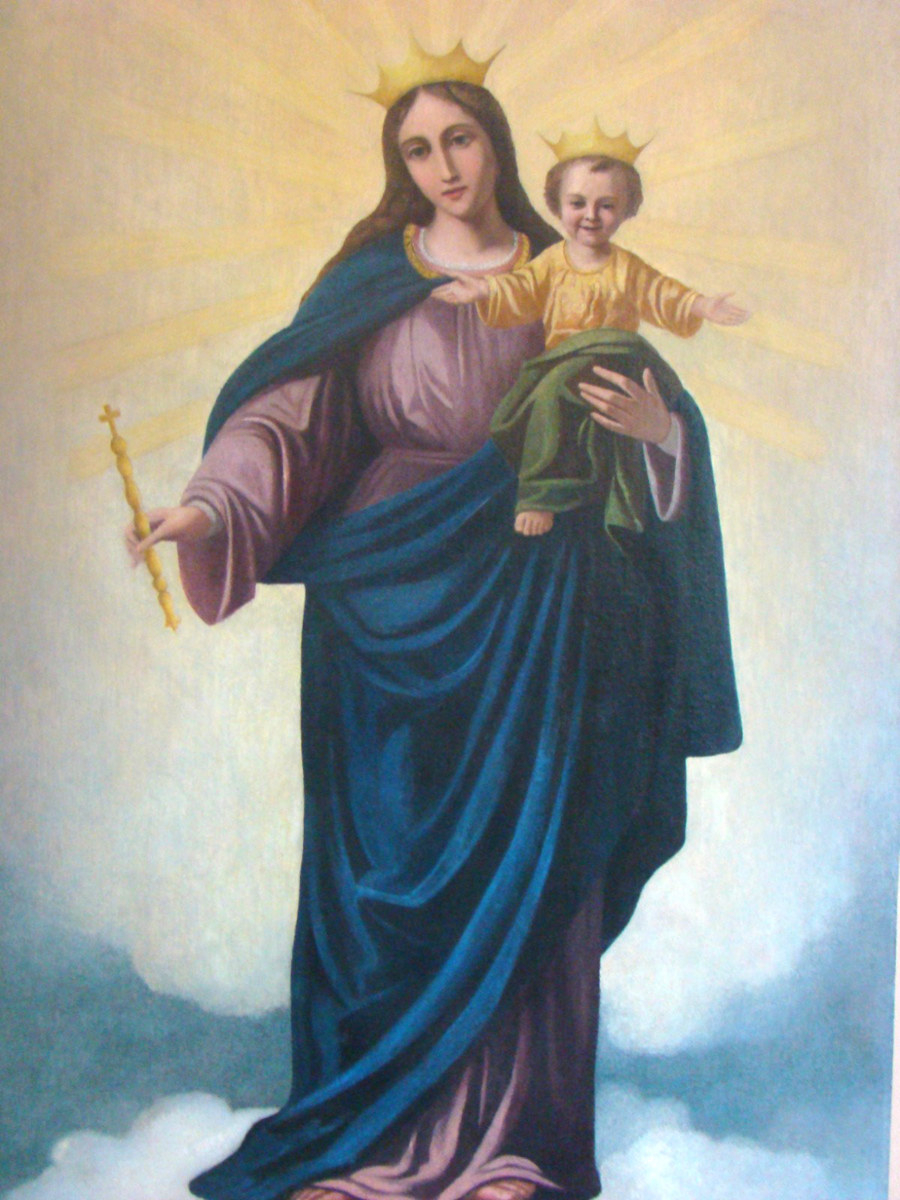 EL CUADRO DE MARÍA AUXILIADORA QUE SE SALVÓ DE UNA POTENTE INUNDACIÓN