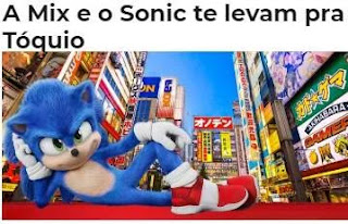 Cadastrar promoção rádio Mix viagem Tóquio Sonic 2020