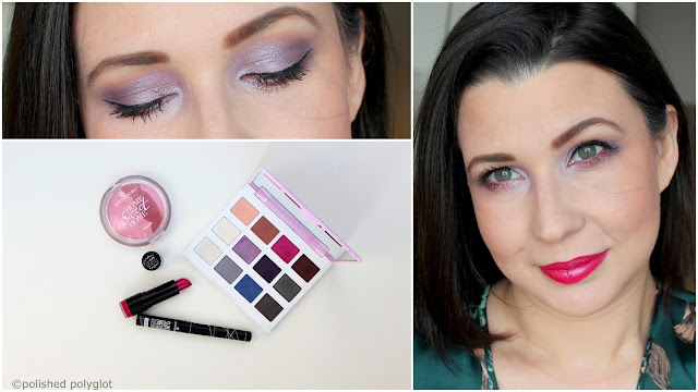 Makeup │Romantic look in lilac and fucsia [Monday Shadow Challenge ...