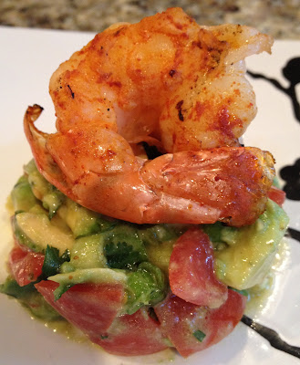 girlsgonefood: Avocado Salad with Grilled Shrimp