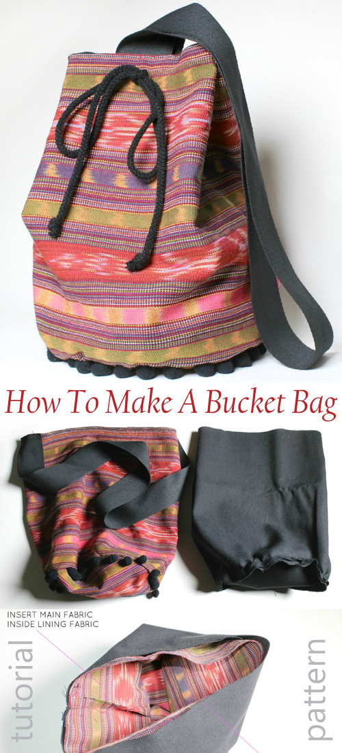 How To Make A Bucket Bag ~ DIY Tutorial Ideas!