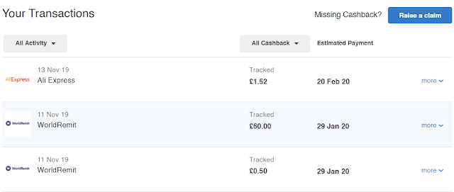 Quidco - worldremit cashback