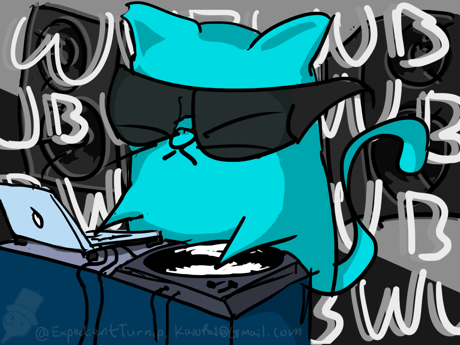 Kasofa's Drawing Dump Dubstep Kitty!