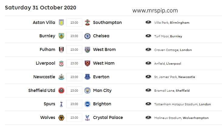 Jadual Perlawanan EPL Session 20/21 Jadual Perlawanan EPL Session 20/21